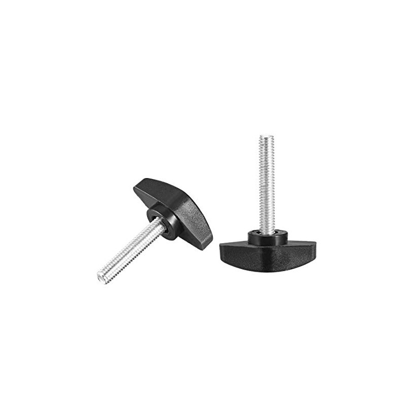 sourcing map Pack of 5 Clamping Handle Screw Knobs Handle