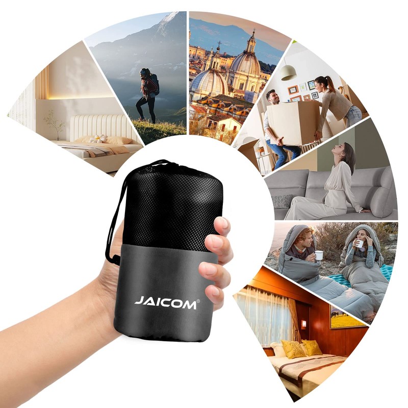 JAICOM Sleeping Bag, Ultralight Silk Sleeping Bag for Travel, Comfortable
