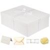 YINUOYOUJIA Large Gift Box 16.5x13x5.5 Inch,White Boxes for Presents,Present Box,birthday box,Packaging box for Valentine's Day,Mother's Day,Christmas,Anniversary