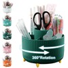 Cayxenful 360° Rotating Desk Organizer with 5 Compartments