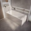 Milano - White Waterproof Straight Bath Front Panel - 1700mm