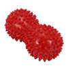 Double Peanut Massage Lacrosse Ball, Spiky Therapy Ball for Leg