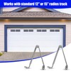 1 Pair Low Headroom Garage Door Top Brackets/Hinges Works with
