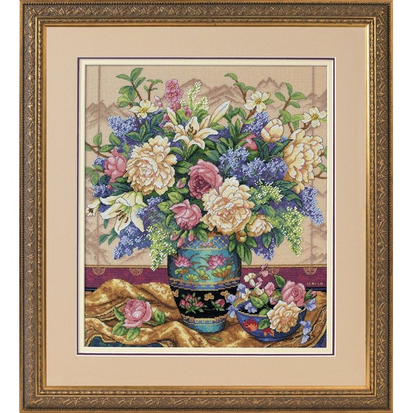 Gold Collection Oriental Splendor Counted Cross Stitch Kit-12"X14" 18 Count