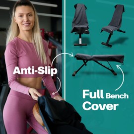 tabee. Microfiber Gym Towel - Odor-Free, Quick Dry Fabric for Exercise, Sports, Fitness and More - Sweat Essentials and Workout Accessories for Men and Women - Super Absorbent and Lightweight (Black)