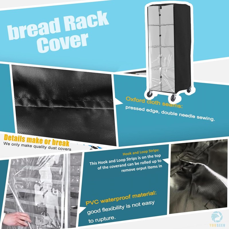 YOUSEEN Pan Bun Rack Cover, 23" W x 28" D