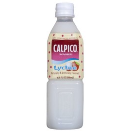 Calpico Soft Drink, Lychee, 16.9-Ounce (Pack of 8)