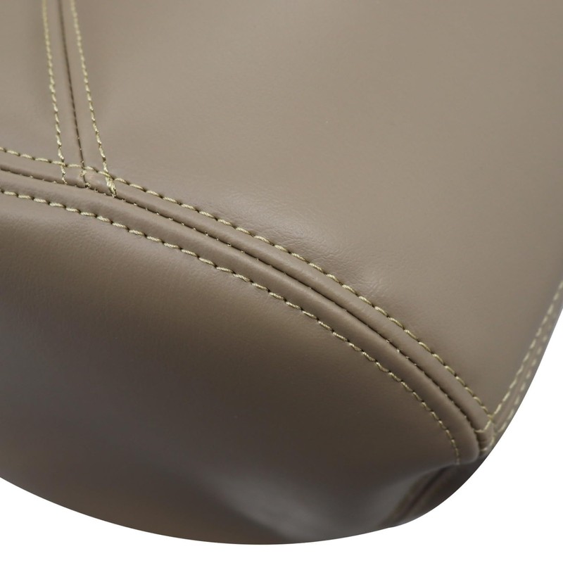 FZJDSD Tan Driver Side Bottom Replacement Microfiber Leather Seat Cover