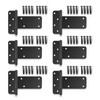 Wmebee 5“ Gate Hinges,260 Lbs Capacity, Matte Black Hinges,6 Pack