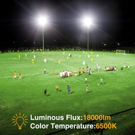 Onforu 200W LED Flood Lights Outdoor, 18000LM Bright Security Light, IP66 Waterproof Outdoor LED Lights, 6500K Daylight White Floodlight for Garage, Yard, Garden, Stadium, Playground, Arena(2 Pack)