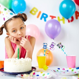 12PCS Silicone Straw Cover, 0.4Inch/10mm Cute Cow Reusable Straw Cup Accessories Drinking Straw Covers For 30&40 Oz Straw Topper Theme Party Favors Supplies Straw Cover (Cow)