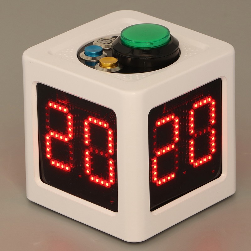 Poker Shot Clock Seconds Countdown Rechargeable 1.4in 4 Sides Cube