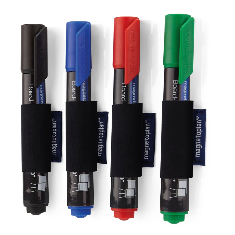 magnetoplan magnetoSleeves Magnetic Holder for Whiteboard Markers with Diameter 1.5