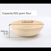 Set of 2 Bread Baking Baskets Natural Rattan for Bread