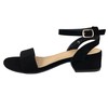 TruFox Open Toe Ankle Strap Low Chunky Block Heel Dressy