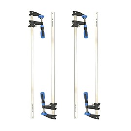 Bar Clamps for Woodworking 36 Inch,4 Pack Wood Clamps Adjustable and Release Quickly,Woodworking Clamps Throat Depth 2.5 Inch,Serrated Steel Rail,Bar Clamps Force 600 Lbs
