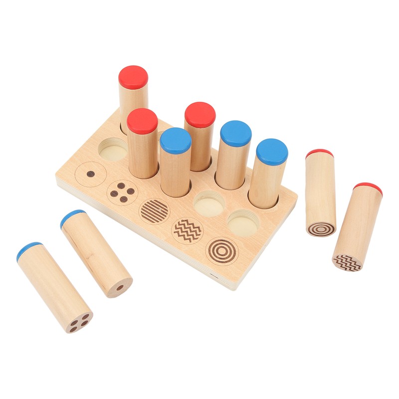 Wooden Sound Cylinders Toy Sensory Integration Training Educational Sound Stick