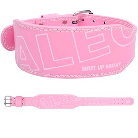 Garselay Cinturon para Gimnasio, Cinturón de Levantamiento de Pesas,Faja para Soporte de Espalda Baja, Para entrenamiento de gimnasio, Sentadillas y peso muerto, Hombres y Mujeres - Rosa S