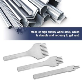 5/2/10 Juego de herramientas de punzón de acero blanco Punzones de agujero de cuero Juego de cinceles de costura para artesanías de cuero Juegos de herramientas de cuero (3.38mm)