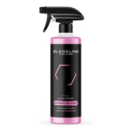 Blackline Speed Gloss Enhancer & Quick Detailer – Streak-Free Car Shine Spray for Paint, Glass, Chrome – Pink Cotton Candy Formula – Easy Spray-On Wipe-Off for Instant Gloss and Depth