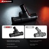 Weldless Aluminum Radiator Coolant Y-Pipe Coolant Hose Connector Pipe for