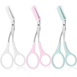 tijeras de cejas para mujer (rosado)