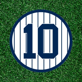 After Dark Crafting Yankees Phil Rizzuto #10 100% waterproof vinyl sticker decal - several sizes - 2.5 inches
