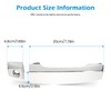 Front Left Exterior Door Handle with Keyhole for Armada 2007-2010,