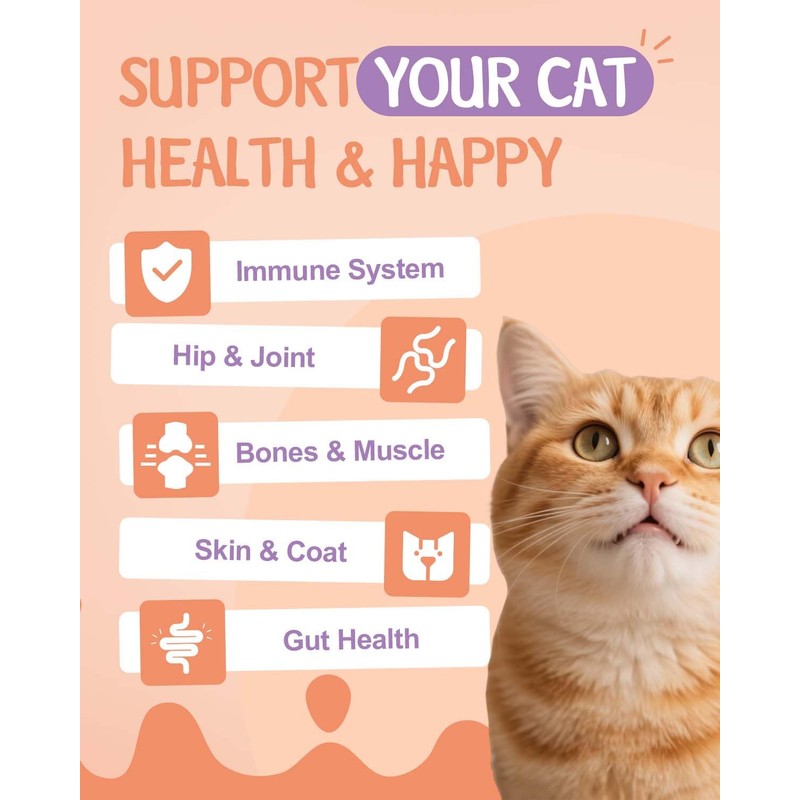 Collagen for Cats - Skin and Coat Supplement - Liquid