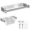 Wall Kitchen Roll Holder, 28 cm, Stainless Steel, Kitchen Roll