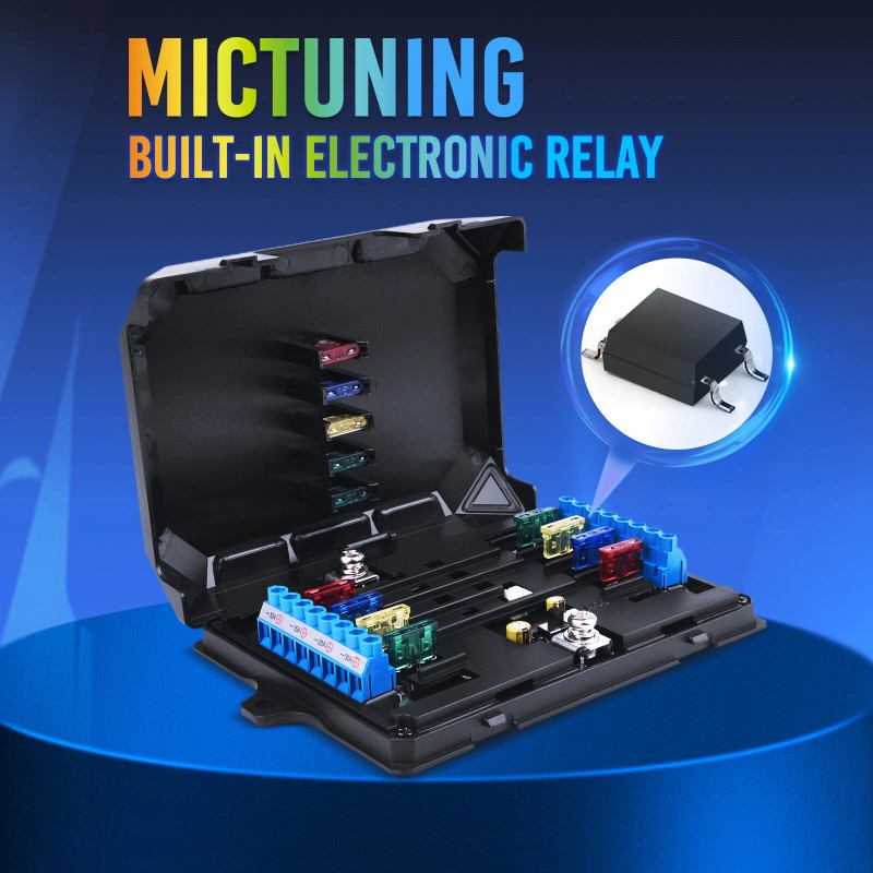 MICTUNING RGB 8 Gang Switch Panel ON/OFF LED Light Bar
