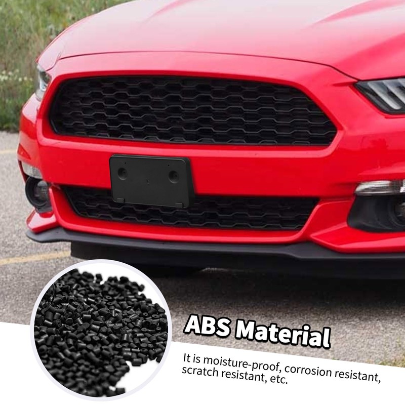 Jimen for Mustang Plate Frame, Front License Plate Holder Mount