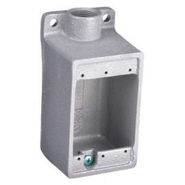 Cantex Outdoor Switch/Outlet Box Pvc 1 Gang, 1/2 " Openings Bulk