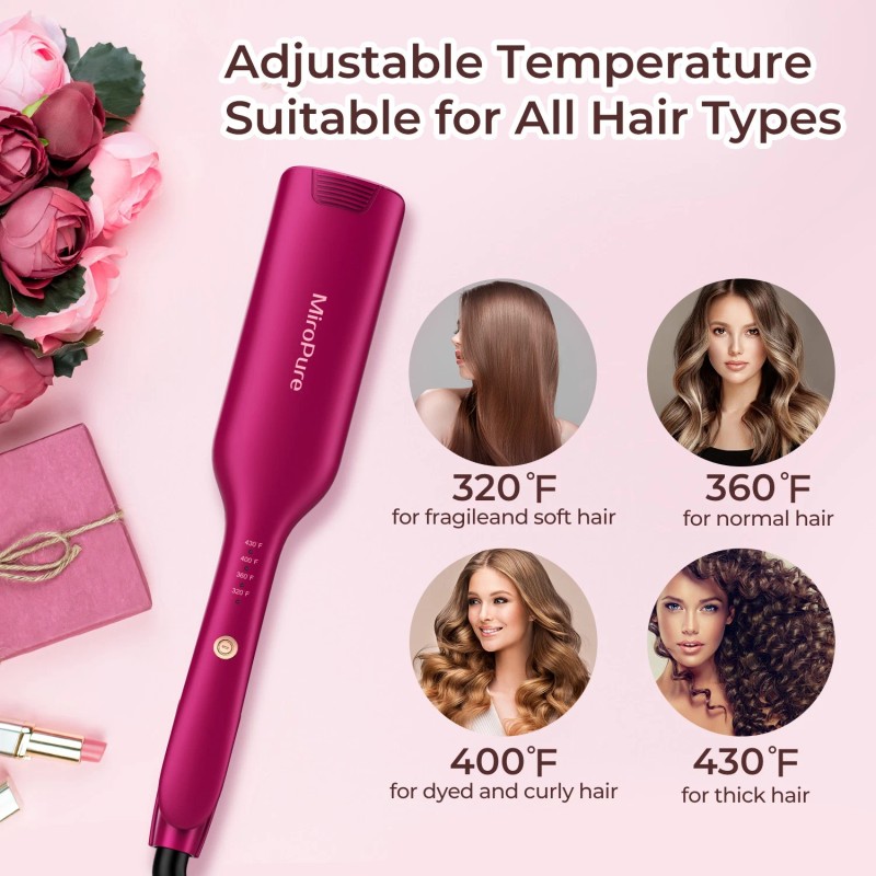 MiroPure Professional Hair Curler Hair Waver Curling Iron Styling Tool
