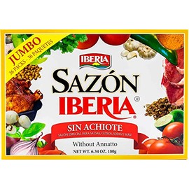 Iberia Sazon Seasoning Without Annatto, 6.34 Oz, 36 Pack