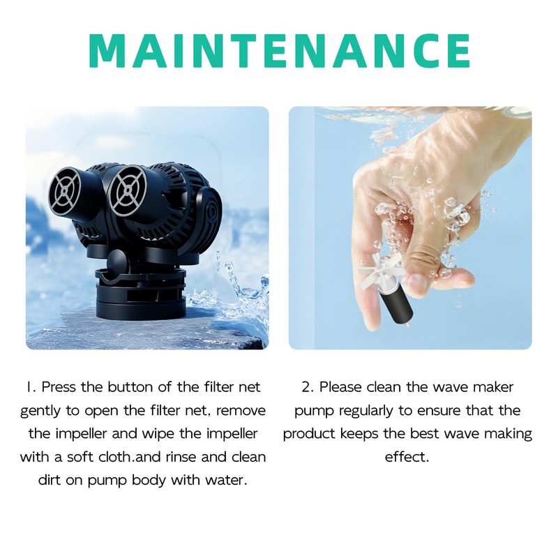 FREESEA Aquarium Circulation Pump Wave Maker Power Head with Magnetic