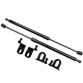 TSUBASA Lift Supports for Honda Pilot 2009-2015 Front Bonnet Hood Modify Carbon Fiber Gas Charged Shock Dampers Spring Struts Bar (2 PCS) (Normal Black)