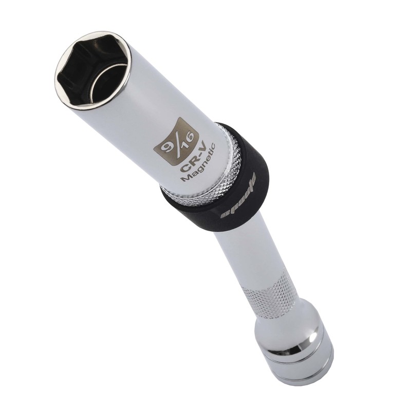 EPAuto Swivel 9/16" Magnetic Spark Plug Socket, 6 Point 3/8"