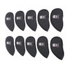 10PCS Golf Club Head Cover PU Leather Protective Abrasion Resistant