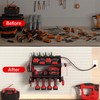 CFMASTER Power Tool Organizer Wall Mount wtih Charging Station,4 Drill