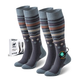 Niorasen Merino Wool Ski Socks for Men Women, Thick Knee High Thermal Winter Snowboarding Socks with Exquisite Box