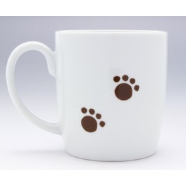 有田焼 ねこの マグカップ 背伸びねこ (茶) Y042-4