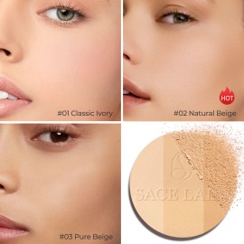 1 Juegos Base Maquillaje Polvo Compact Fijador Matte Tono Del Primer 01                                                                               