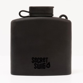 Secret Swig 8 oz Silicone Hip Flask – Leakproof, BPA-Free, Pocket-Sized & Reusable – Includes Air-Vented Funnel – Perfect for Travel, Concerts, Hiking, Festivals, Tailgating & Gifting