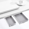 Operitacx 2pcs Hidden Drawer under Table Ground Coffee Container Dividers