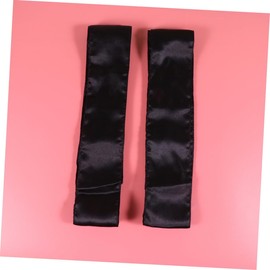 Outanaya 2piezas Pañuelo Para Cabello De Satén Negro Antideslizante Para Mantener Pelucas y Accesorios De Cabello y Cómodo