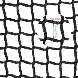 BAKENLON Safety Net for Children, Balcony Cat Net, Stair Protective Net, Railing Protection Net, Universal Protective Net, Knotless Anti-fall Wear-resistant Protective Net, Black (1.5 x 2 m)