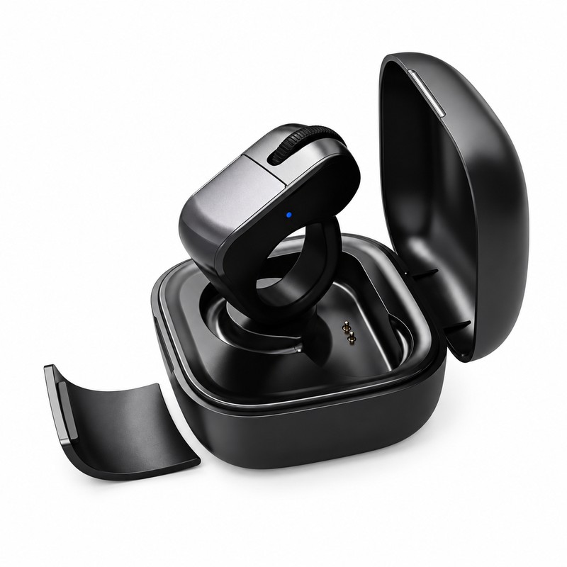 Rechargeable Ring Mouse for Remote Control – Bluetooth + 2.4GHz