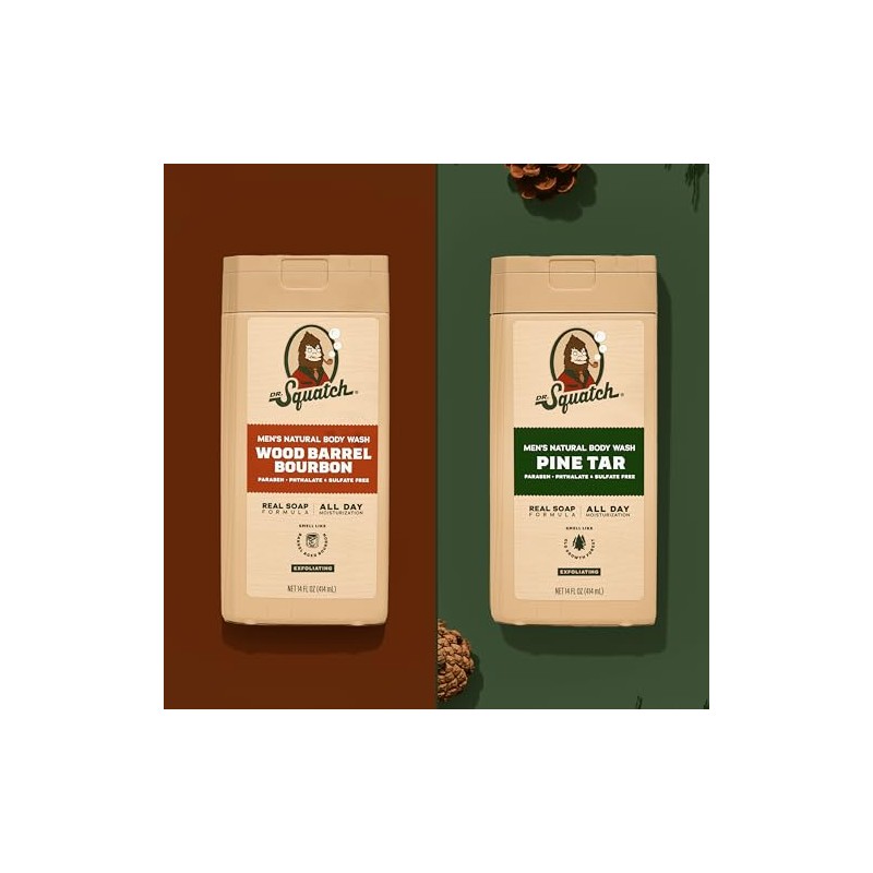Dr. Squatch NUEVO gel de baño natural exfoliante para hombres