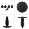 Plastic Fastener Clamp/Holder, 100PCS Door Trim Clamp/Holder Bumper Rivets Screws